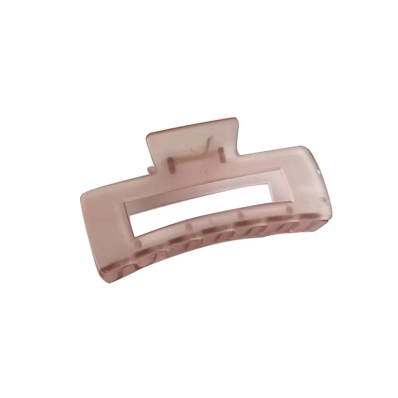 

Jelly Color Square Hair Claw Hollow Hair Clamp Grab Clip Hair Clip Large Size Barrettes Geometric Shark Clip Fashion Headwear