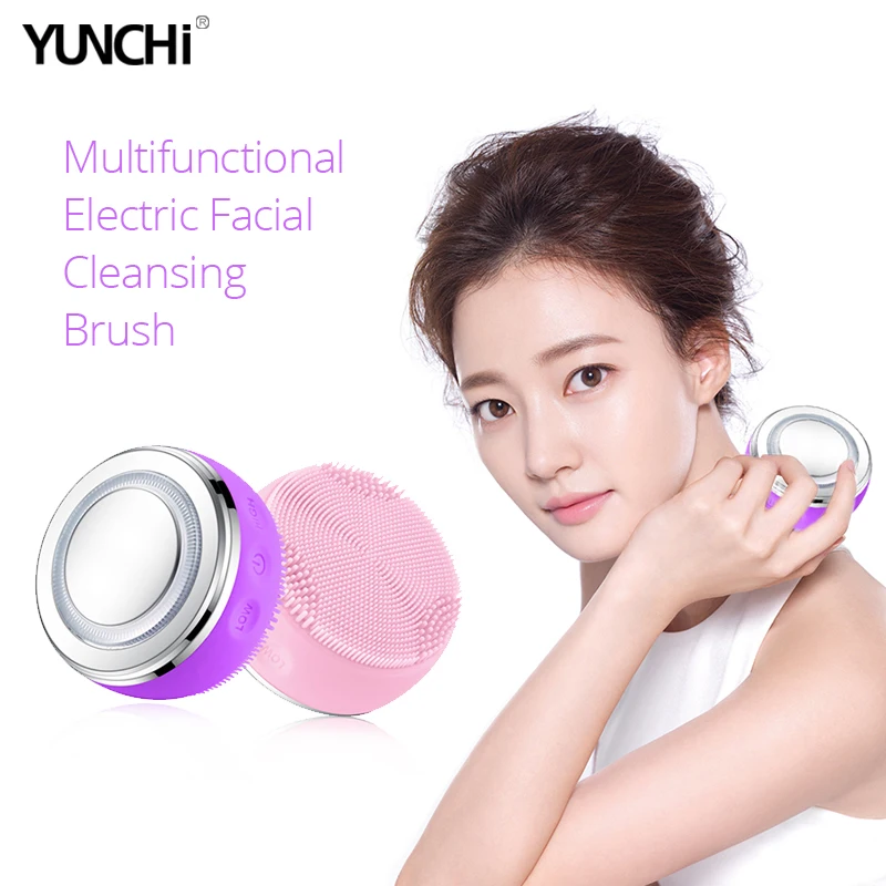 Многофункциональная электрическая Очищающая щетка для лица звуковая Массажная