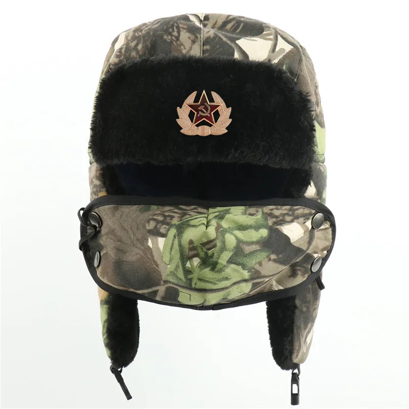 Советские и русские солдатские армейские шапки джунгли Дерево лист зимняя шапка