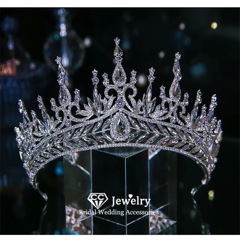 

Корона для волос CC, Женский обруч для волос, свадебные аксессуары, обручальное украшение, романтический головной убор, диадема для принцесс...