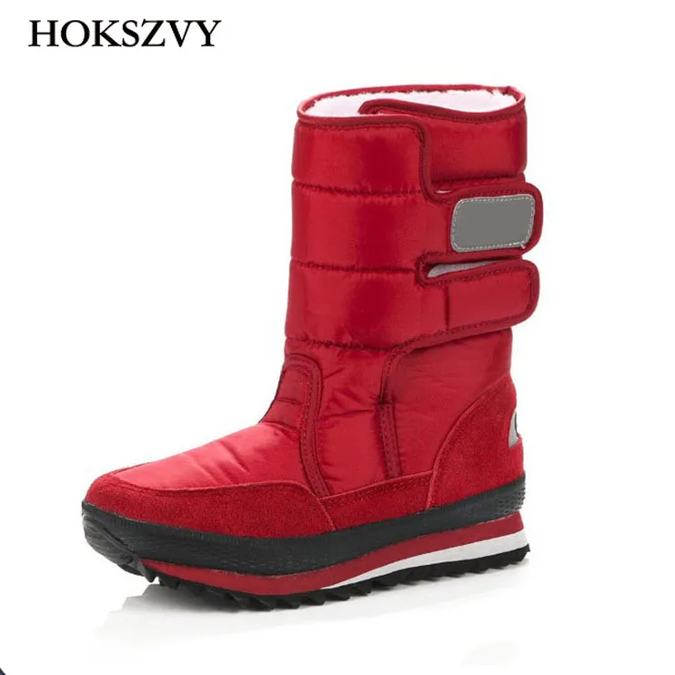 HOKSVZY/2020 г. рождественские подарки зимние женские ботинки белые размера плюс