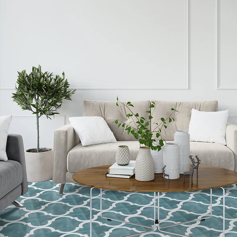 Домашний декор марокканские наклейки на пол керамическая плитка