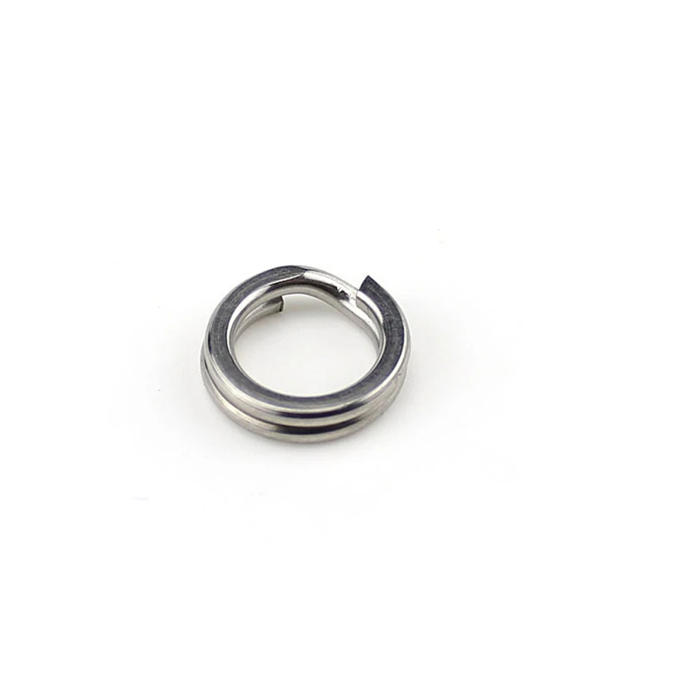 

Free shipping 200Pcs Stainless Steel Split Flat Rings for fishing Lures Crank bait Hard Bait carp Fishing Tools Double Loop