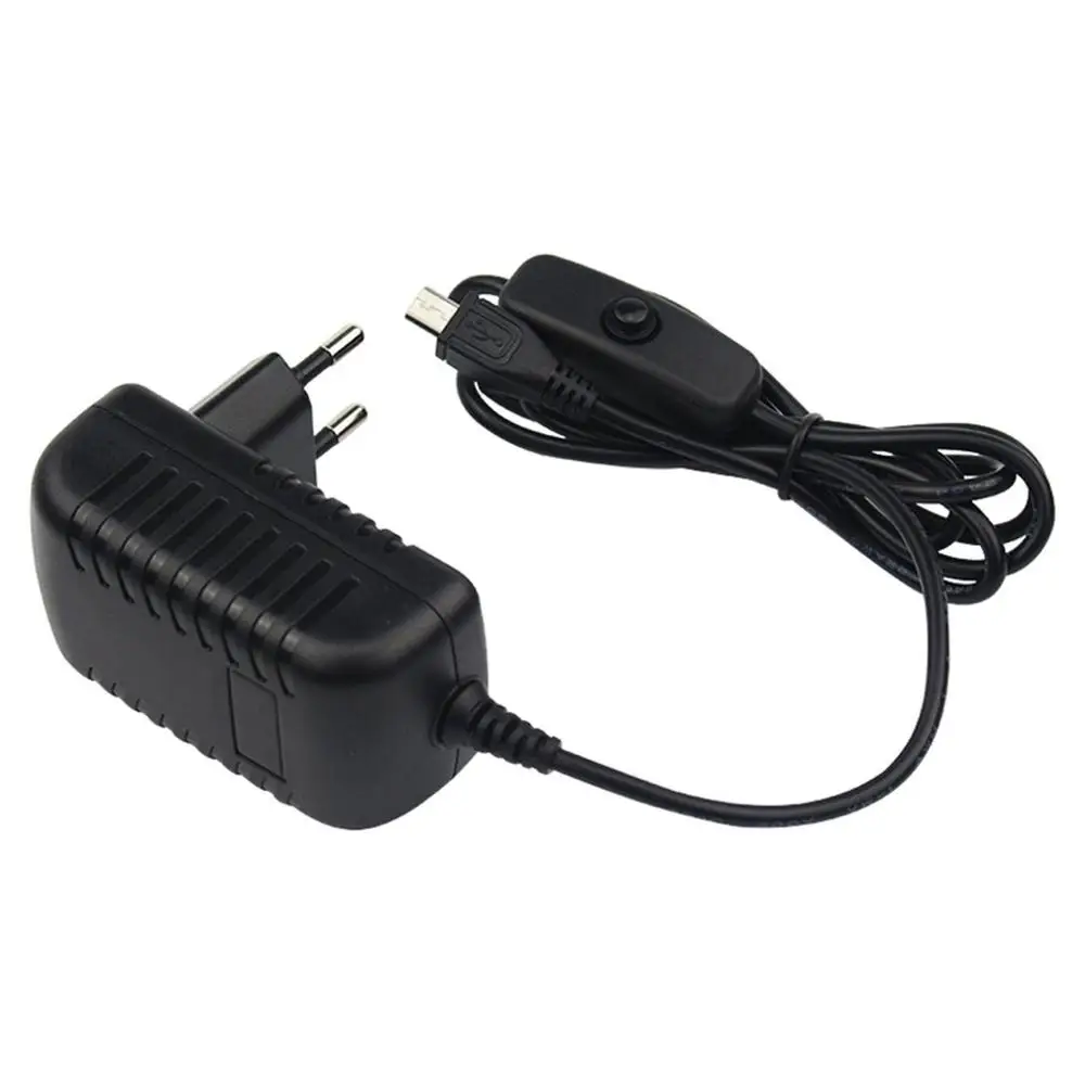 Зарядное устройство 5 В 3 А адаптер переменного тока кабель Micro USB с выключателем