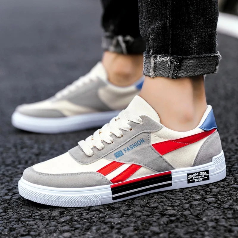 

Men Vulcanized Shoes Women Fashion Canvas Shoes Casual Lace Up Men Flat Shoes Men's Sneakers 2021 New Plus Size Men's Shoes