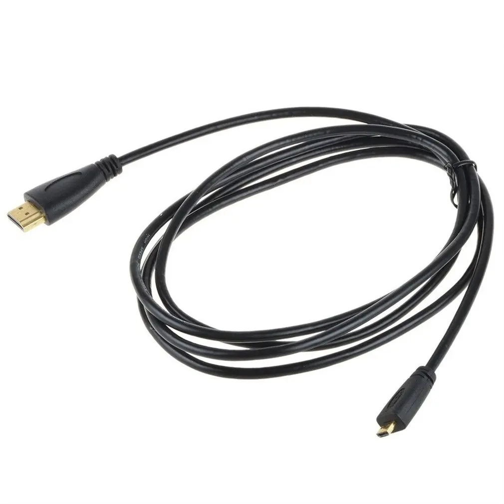 

1m 1080P Micro HDMI-compatible to HDMI-compatible Adapter Cable Cord for Phone Tablet Camera TV