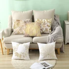 Золото завод Печатных Полиэфирная Подушка Чехол для диванных подушек, наволочки для подушек, домашний декор