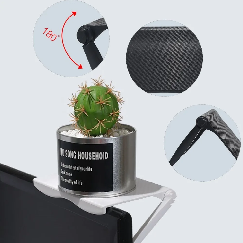 

2021 Screen Top Shelf Display Shelf Computer Monitor Riser Desktop Stand TV Rack Storage Desk Multifunctional Storage Rack ABS