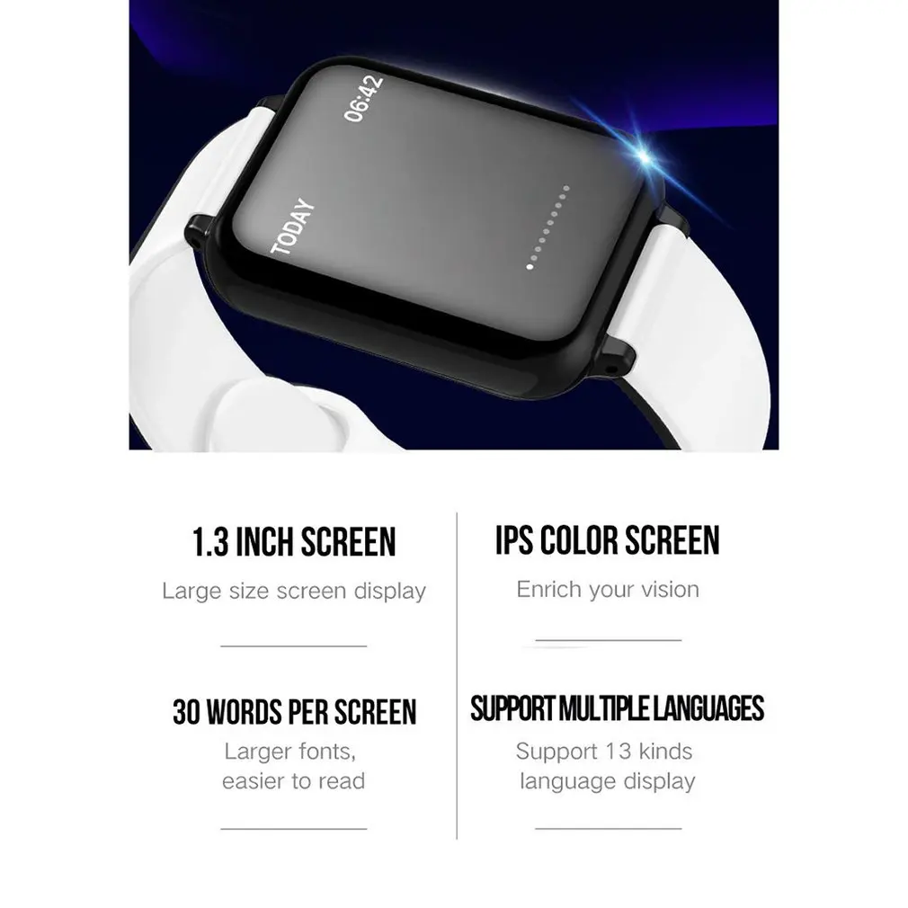 B57 Смарт часы для мужчин и женщин фитнес браслет трекер пульсометр несколько