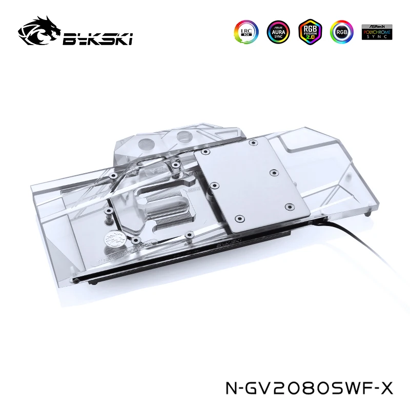 Bykski кулер для графического процессора Gigabyte Geforce RTX 2070 2080 WINDFORCE OC 8G водяной блок