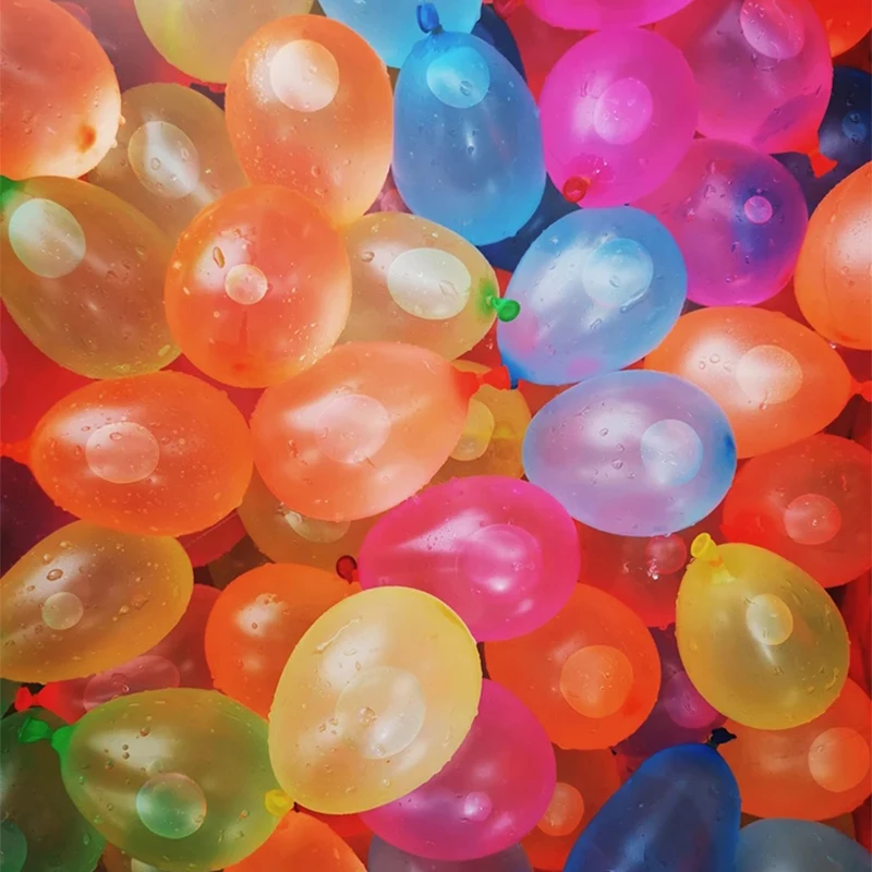 Globos de agua de l&aacute;tex para ni&ntilde;os, bombas de agua de anudado autom&aacute;tico r&aacute;pido, para playa y verano al aire libre, juego de guerra de agua, juguete para fiesta, 1110 Uds.-3