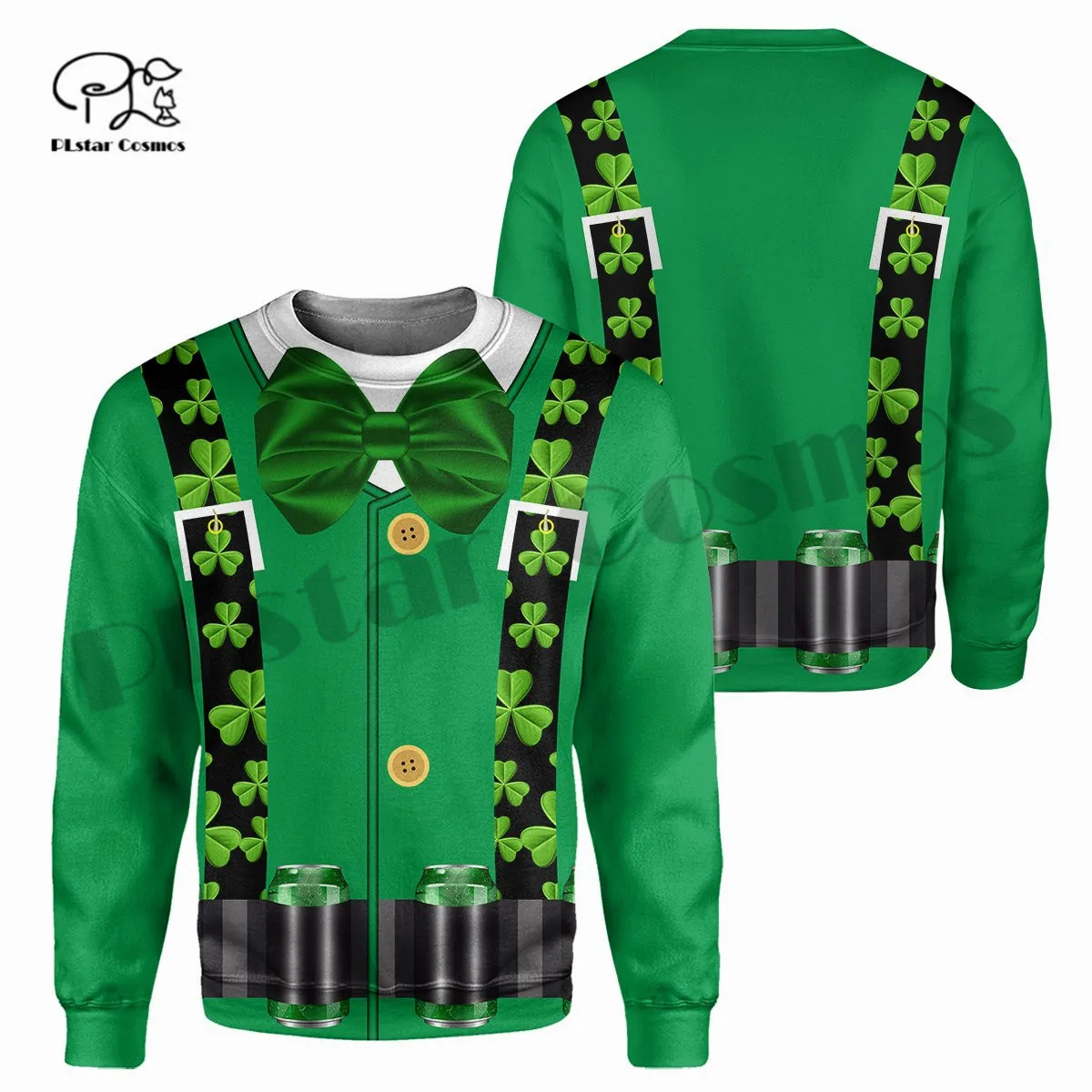 

PLstar Cosmos 3DPrint Newest Ireland Clover Irish Cosplay Art Funny Men/Women Harajuku Streetwear Hoodies/Zip/Sweatshirt Style-6