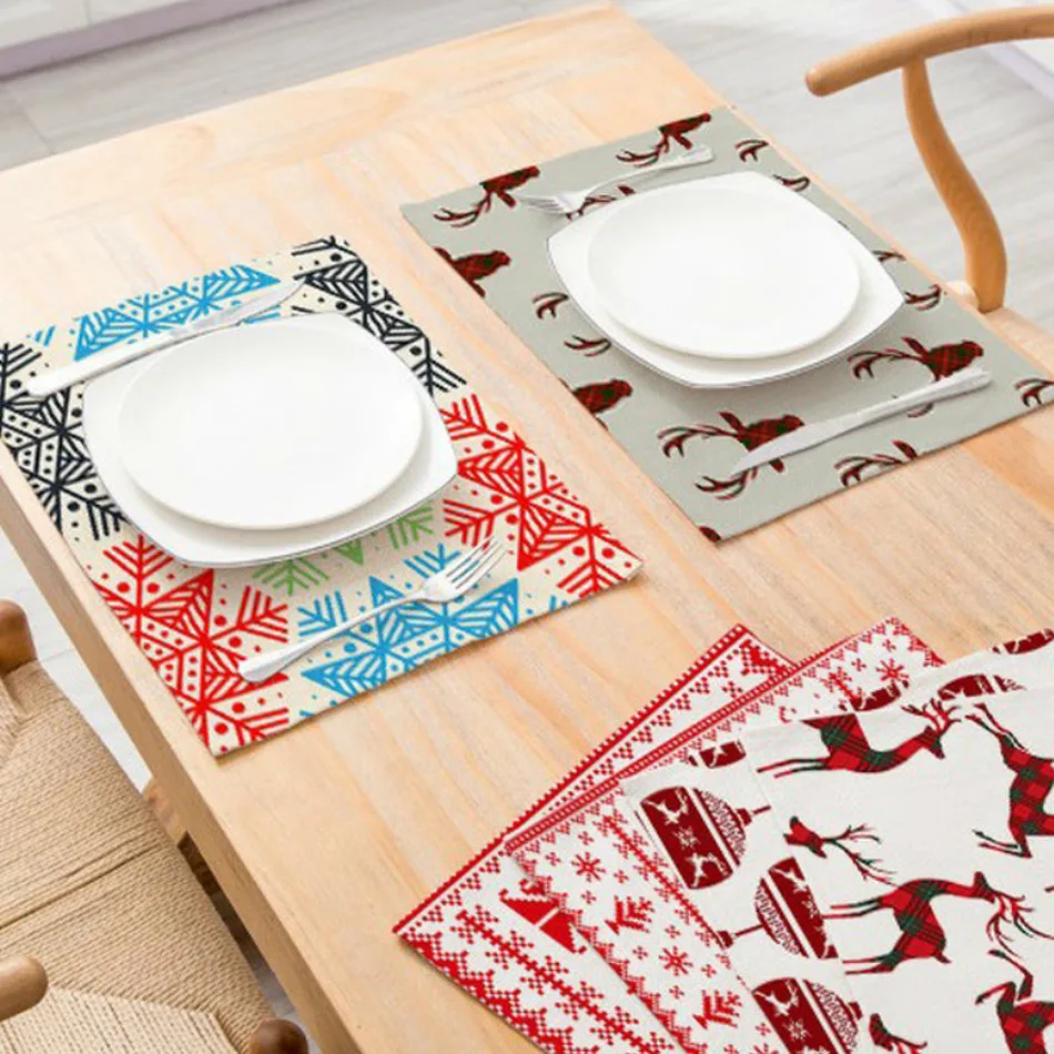 Коврик для столовых приборов с геометрическим узором кофейная чайная чашка