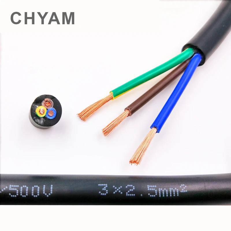 Электрический кабель RVV 22 AWG 0.3MM2 2/3/4/5/6/7/8/10/12/14/16/18 медный провод проводник