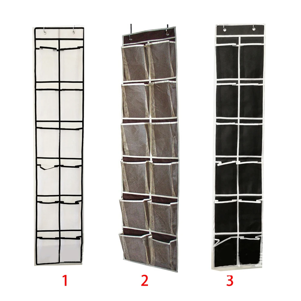 Closet Mesh Pockets Storage Over Door Hanging Bag Holder Shoe Organizer Shelf Wall Narrow | Дом и сад