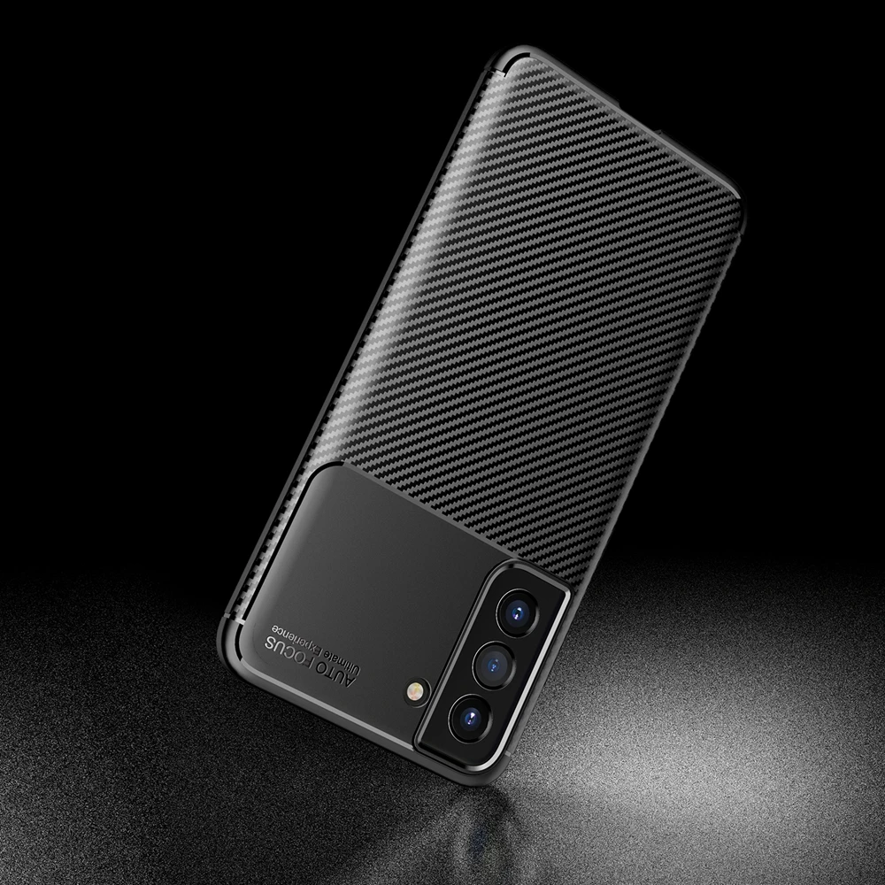 KEYSION противоударный чехол для Samsung S21 FE ультра 5G карбона и оптоволокна телефона