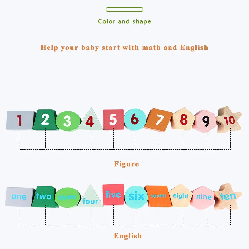 Игрушка Woo деревянные животные фрукты бисерные игрушки интеллектуальная детская