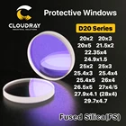 Cloudray Protective Windows D20 - D29 Series, плавленый кварцевый диоксид кремния для волоконного лазера, 1064 нм, Precitec Raytools WSX