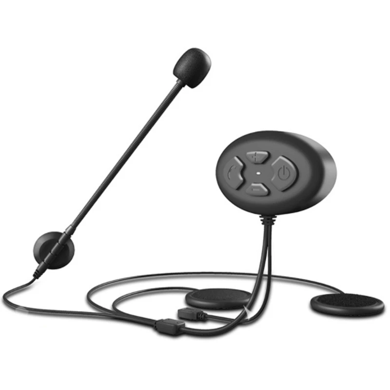 

Гарнитура для мотоциклетного шлема Bluetooth 5,0, Беспроводные стереонаушники с громкой связью, FM-приемник, не шлем