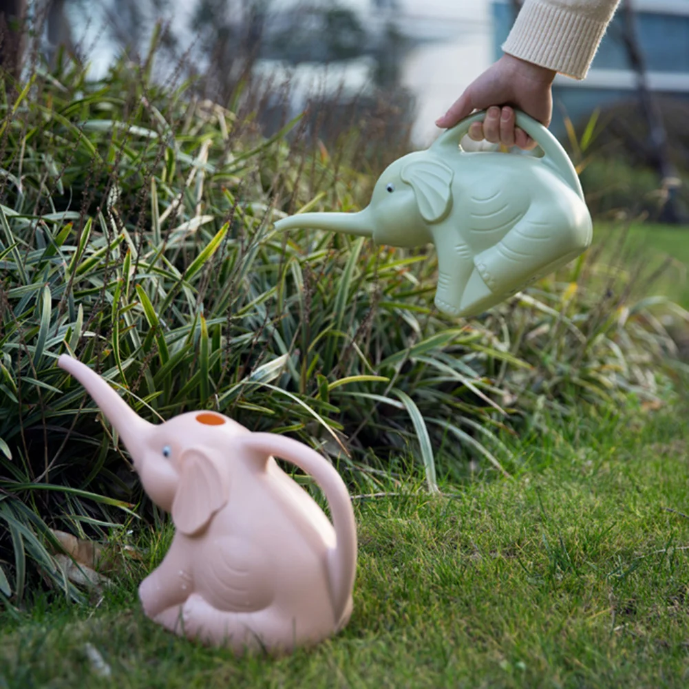 

Plastic Elephant Watering Can Long-Mouth Home Patio Lawn Gardening Tool Plants Outdoor
