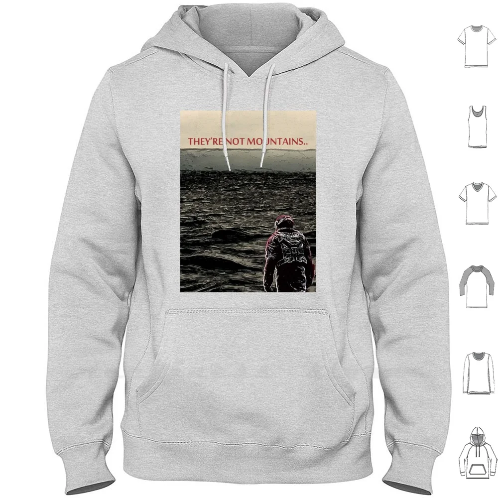 

Плакат с капюшоном и длинным рукавом для фильма «Интерстеллар», космос, звезды, волны, горы, космический корабль