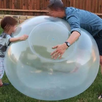 hot creative toys tpr inflatable ball bouncing ball water injection transparent bubble racket bouncing ball interactive toy