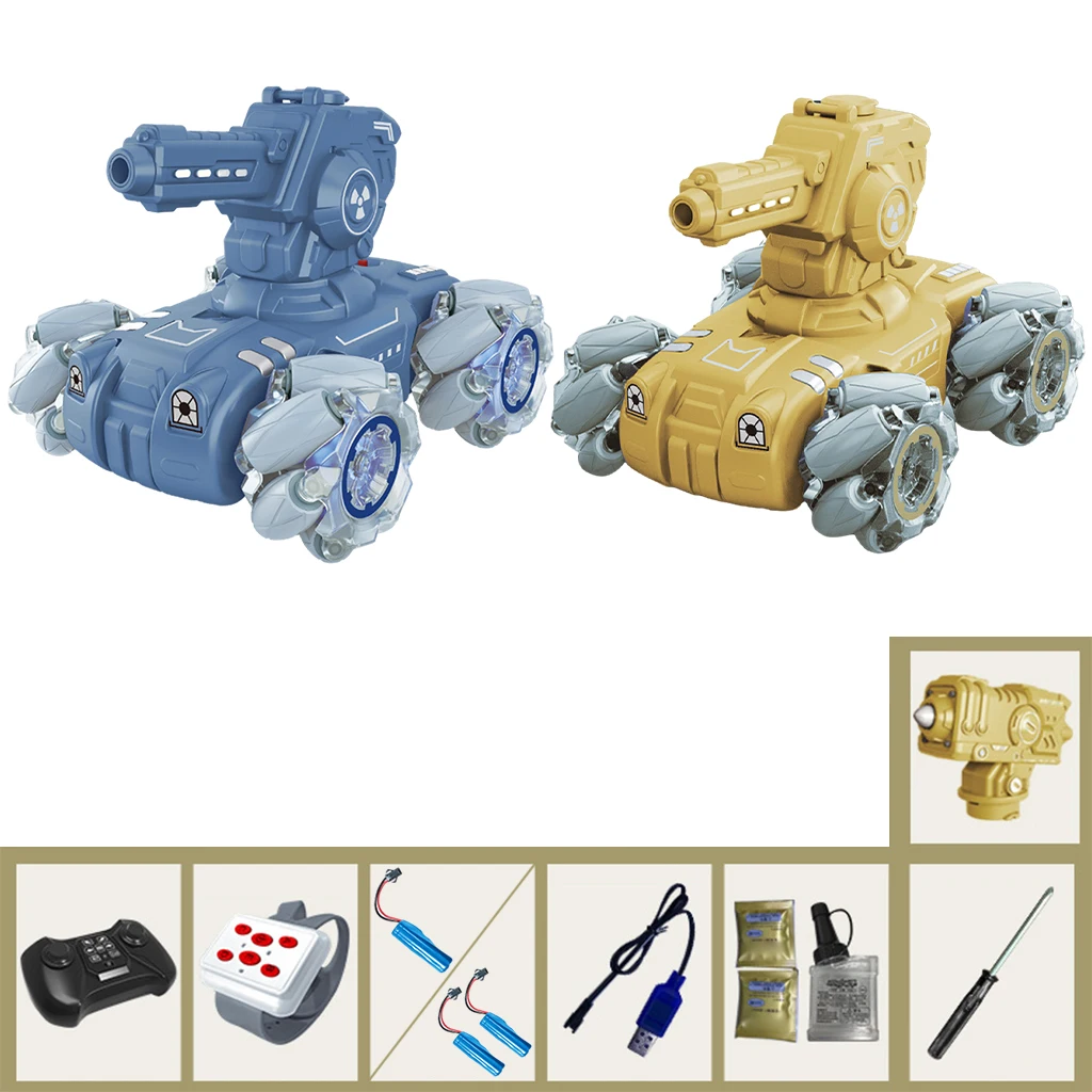 

2,4G RC Танк игрушка трюки гонки сменный форт 360 Вращающаяся Водяная бомба