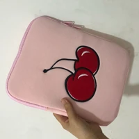 for ipad 9 7 2018 case tablet sleeve pouch cherry embroidered bag for ipad air 21 pro 10 5 pro 11 mini 4 for ipad air10 5 cover