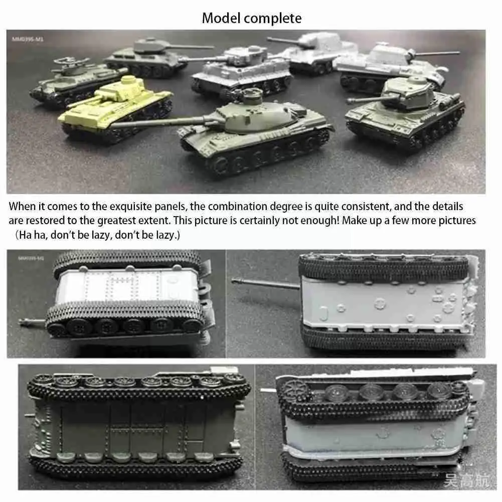 

4d Сборная модель 1:144 тигровый охотничий Тигр большой палец Военная игрушка модель Боевая детская U7t8