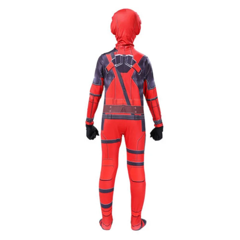 Детский костюм супергероя с маской комбинезон боди одежда для хэллоуивечерние