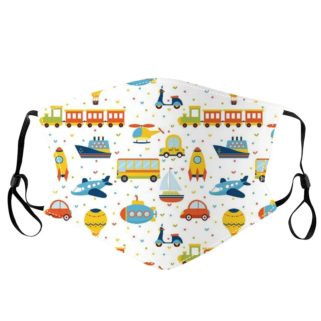 

Children Washable Adjustable Breathable Cartoon Print Cotton Mouth Face Mask mondkapjes wasbaar mascarilla reutilizable masque