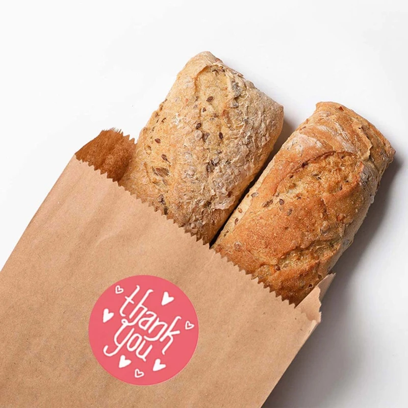 

500Pcs/Roll 12 Styles Round Thank You Stickers Wedding Gift Packaging Seal Label GXMA