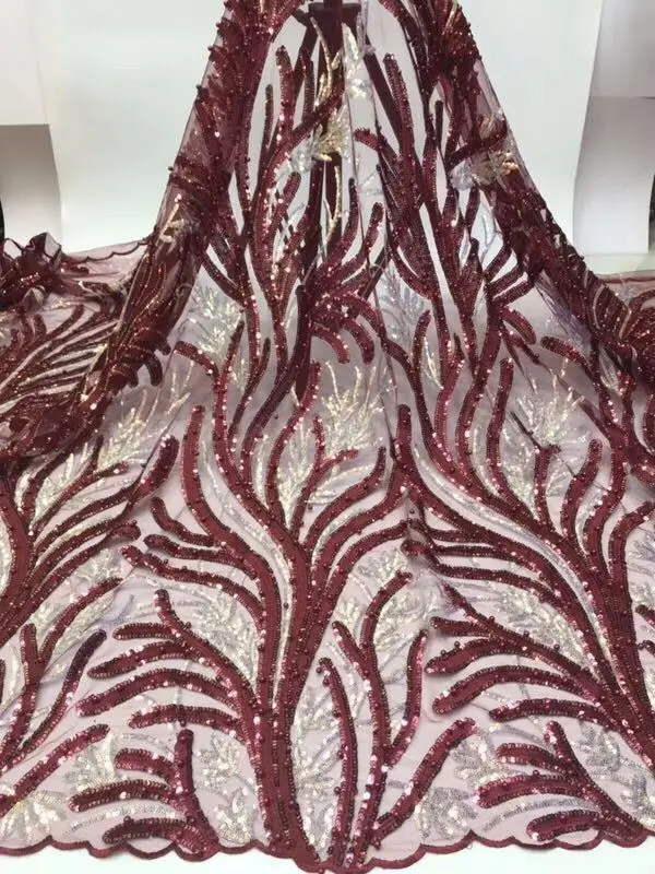 Популярные Роскошные нигерийские Африканские свадебные розовые жемчужные