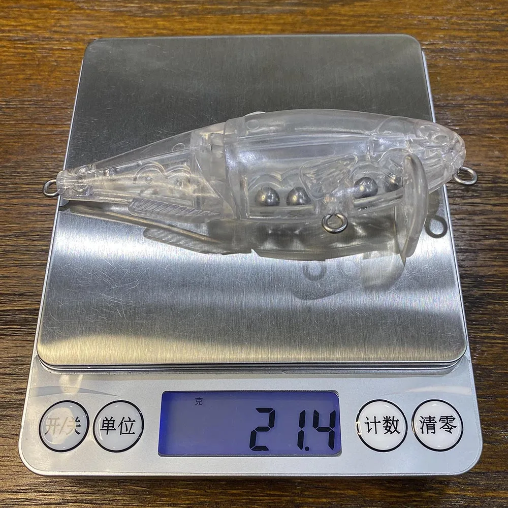 CFLure 100 мм " Неокрашенный DIY медленно плавающий верхний раздел Swimbait Бас Рыбалка шарнирная приманка