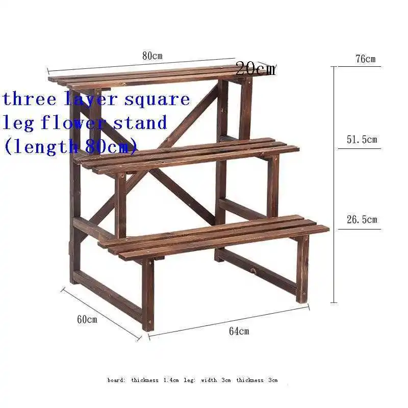 

For Huerto Urbano Madera Varanda Saksi Standi Estanteria Escalera Dekoration Outdoor Balcony Shelf Stojak Na Kwiaty Flower Stand