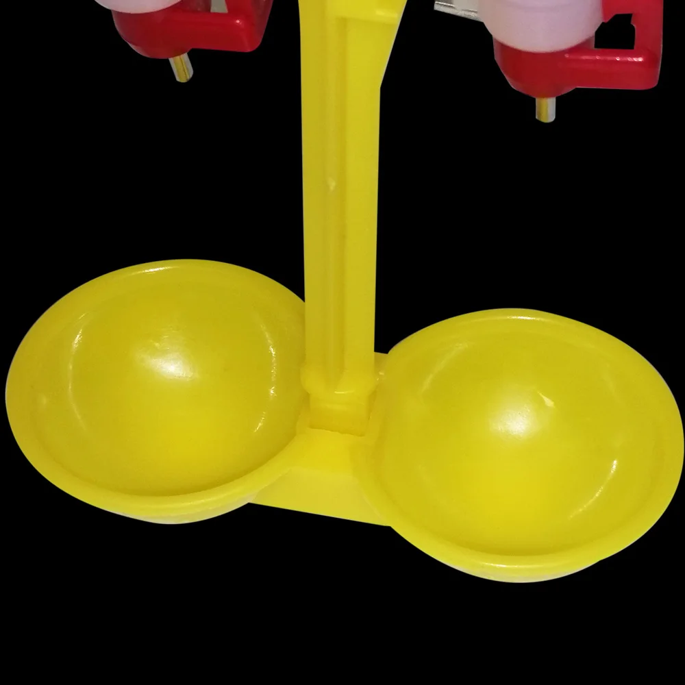 КАПЕЛЬНАЯ поилка для кур двойная подвесные чашки с 25 мм метром 5 шт. цыплят