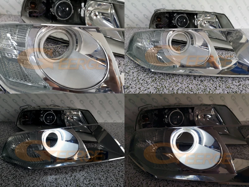 Для SKODA OCTAVIA 2 MK2 предварительно Фасонная ксеноновая фара 2004-2008 отличное Ультра яркое освещение CCFL angel eyes kit Halo Ring
