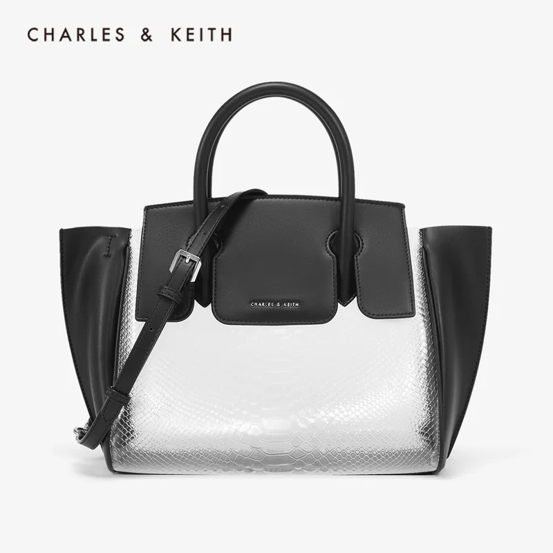 CHARLES＆KEITH Новинка на Осень 2020 CK2 50150860Женская Cумка плечо Крокодил украшение для