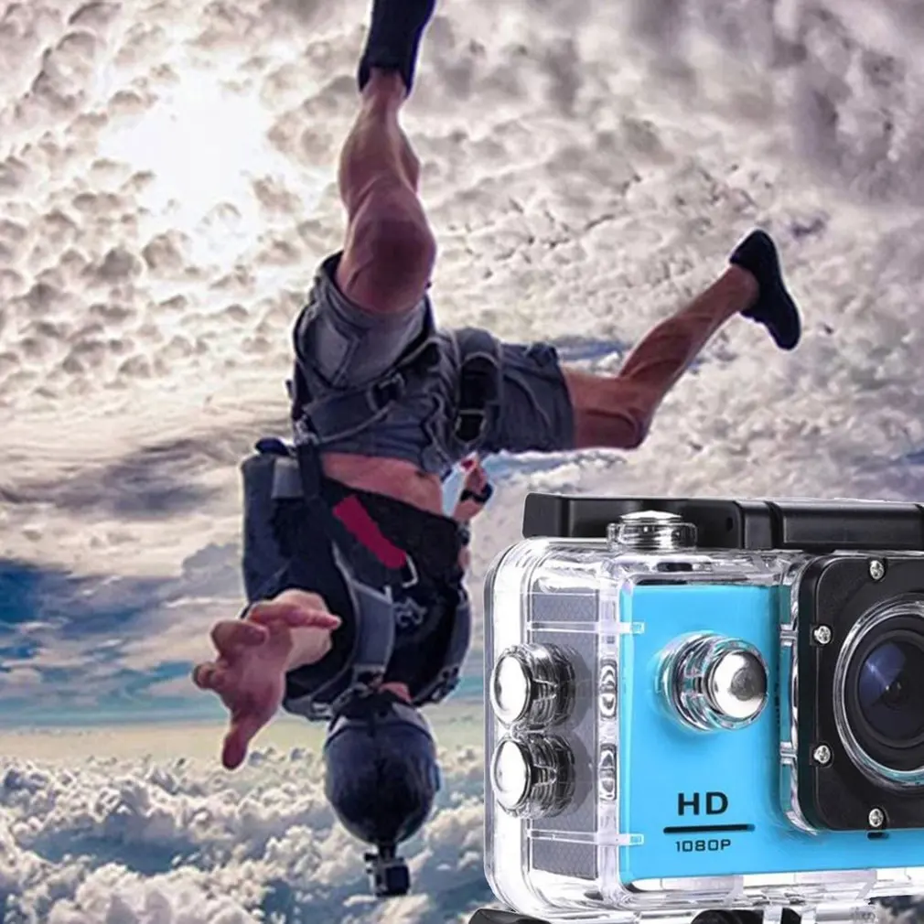 

1 Set Action Camera Plastic 30M Waterproof Go Diving Pro Sport Mini DV 1080P Video Camera Bike Helmet Car Cam DVR