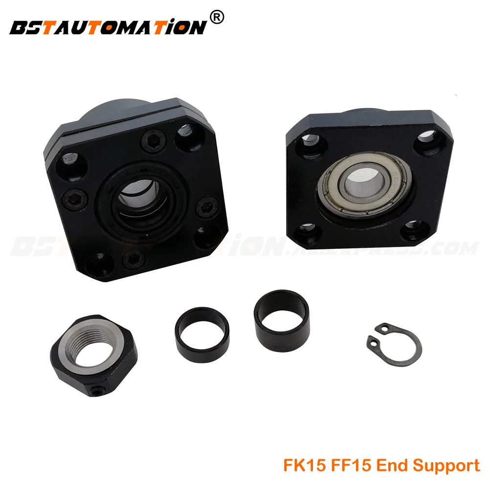 Шаровой винтовой Конец опорный блок FK FF series FK15 FF15 для SFU2005 CNC части|Линейные