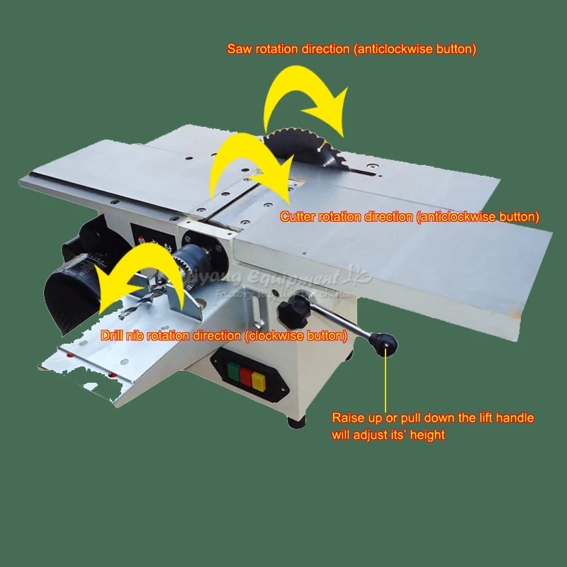 DIY Bench Planer Multifunctional Wood Q10086 with Saw Woodworking Machine |