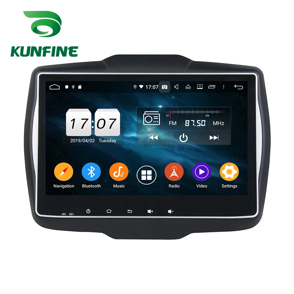 Android 9,0 Octa Core 4 Гб Оперативная память 64 Гб Встроенная память автомобильный DVD gps навигационный мультимедийный плеер автомобиля стерео для Jeep Renegade радио