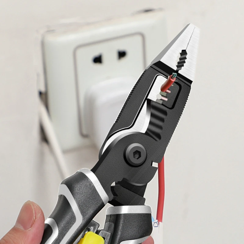 

Brand New Clamp, Crimper, Load Stripper, Cutter, Puller, Electrician Pliers E56C
