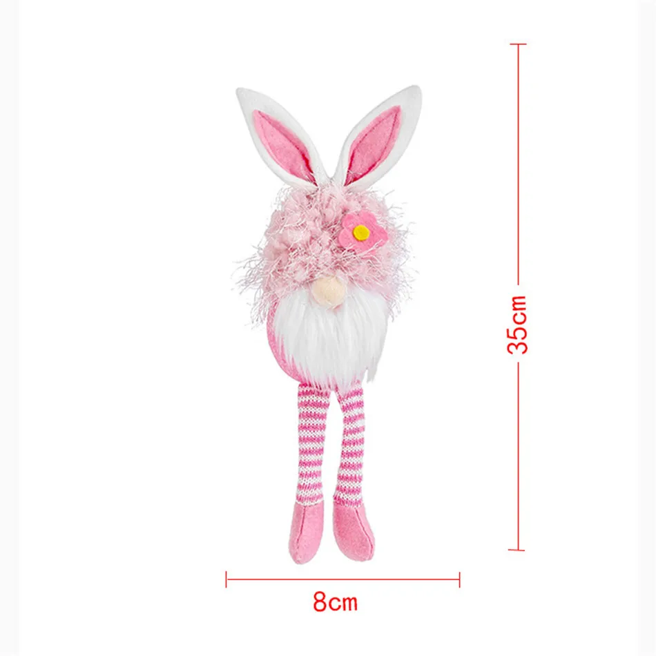 

Easter Plush Glow Doll Holiday Table Desktop Decoration Standing Faceless Old Man Model Toy Cute Cartoon Figure Doll Miniatures