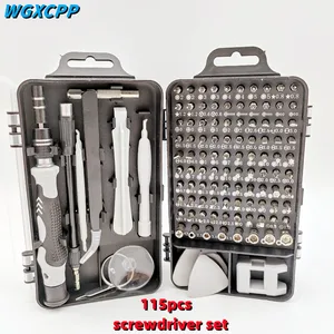 115pcs screwdriver screwdriver set mobile phone repair multifunctional hand tool precision instrument electronic diy kit bit free global shipping