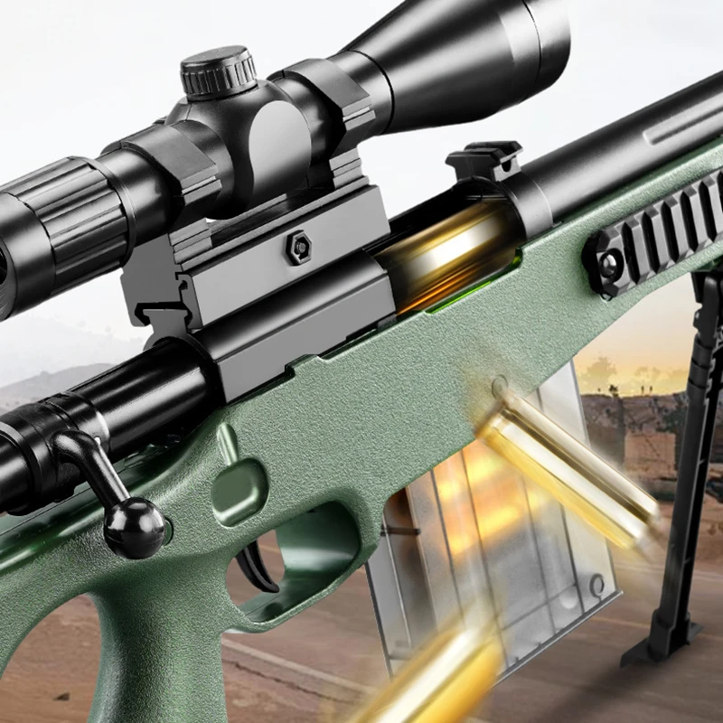 Мягкий ручной игрушечный пистолет AWM 98K M24 EVA пневматический дробовик для
