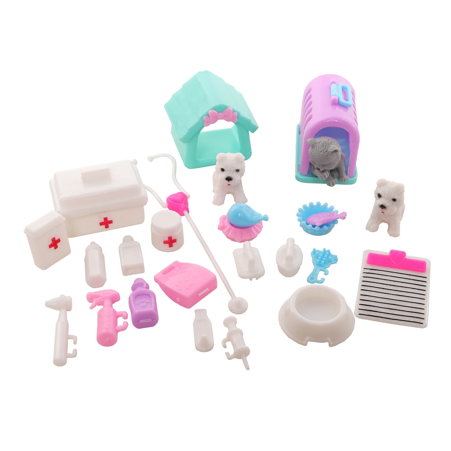 

Doll Playset Medical equipment kit Supplies Doll Pet For Barbies Doll Accessories Baby Toys Christmas Gift Doll House Decoration