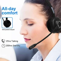 long standby bluetooth headset with microphone for driver call centre handsfree