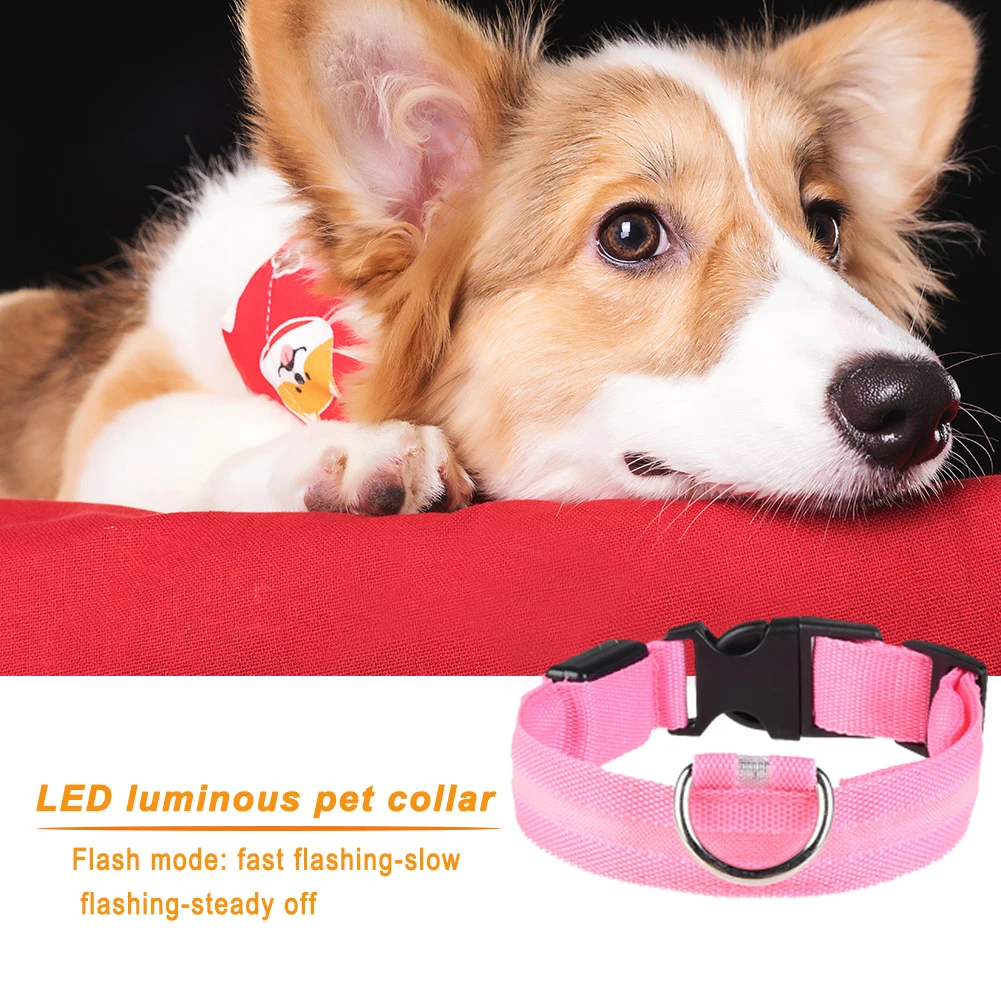 

Pet Supplies Dog Light-up Collar Rechargeable LED Collar Teddy Golden Retriever Large, Medium and Small Dog Pet Collar
