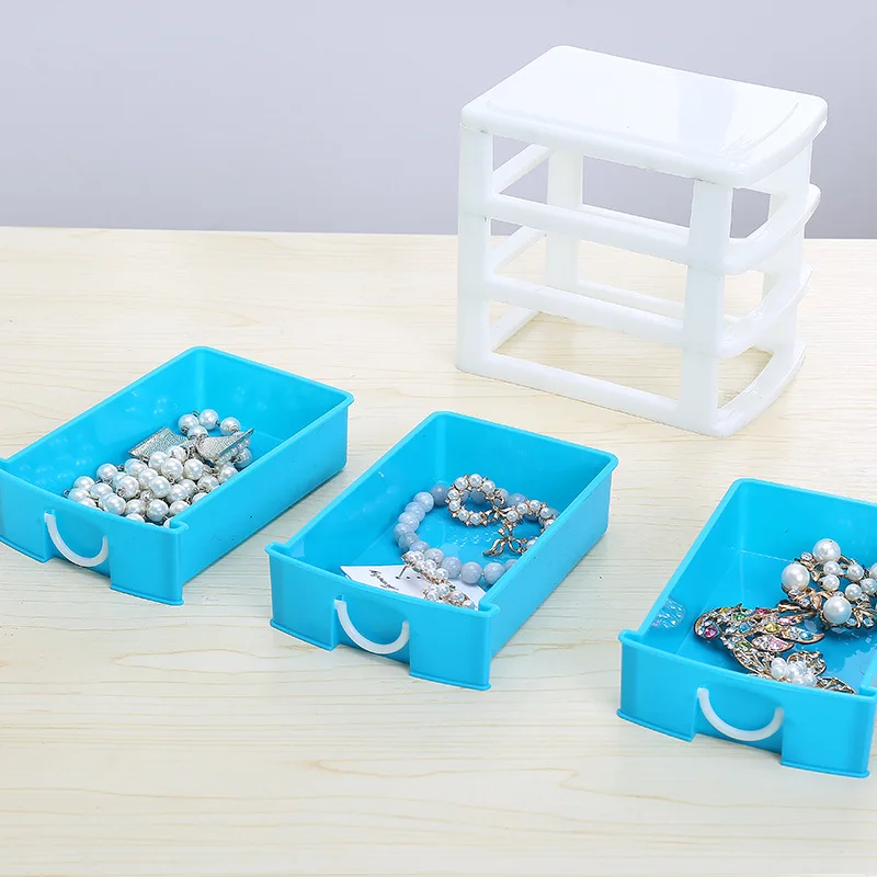 Пластиковый органайзер для косметики контейнер для хранения косметики ювелирные изделия корзины настольные Предметы макияж коробка для ванной комнаты